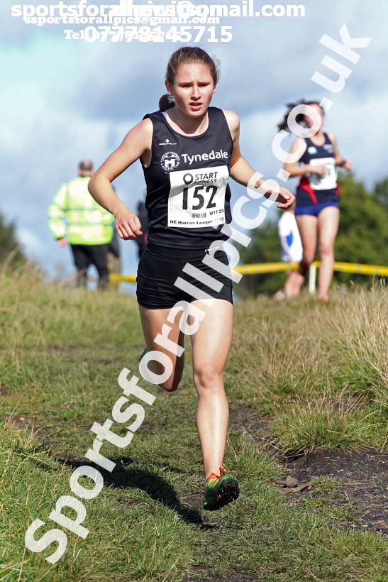Womens under-17s  and under-20s 2019 Start Fitness Harrier league, Wrekenton, Gateshead. Photo: David T. Hewitson/Sports for All Pics